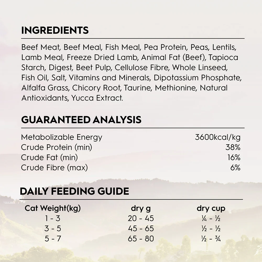 TRILOGY Australian Beef & Freeze Dried Lamb Adult Dry Cat Food - Image 8