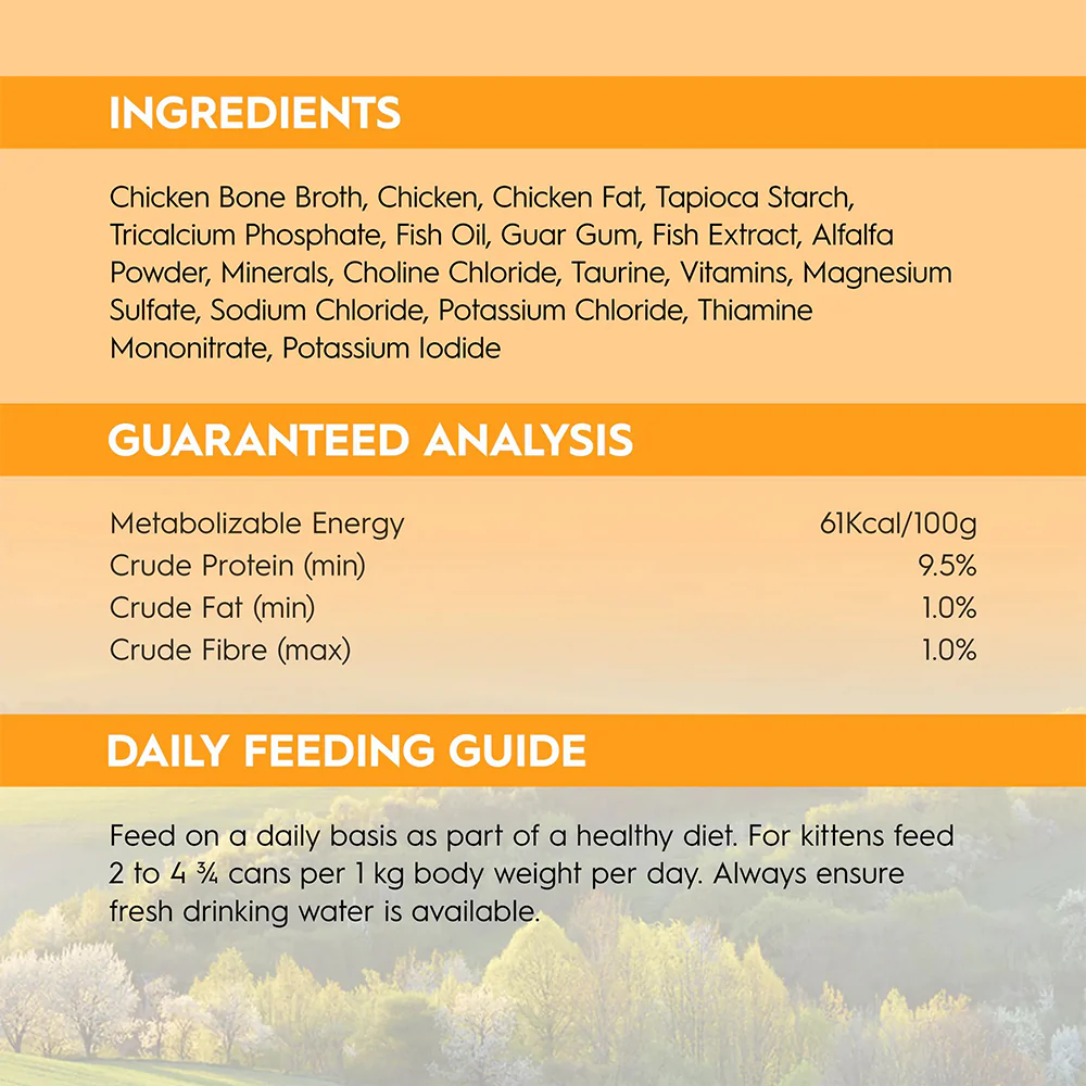 TRILOGY Farm Raised Chicken in Bone Broth Kitten Canned Cat Food - Image 3