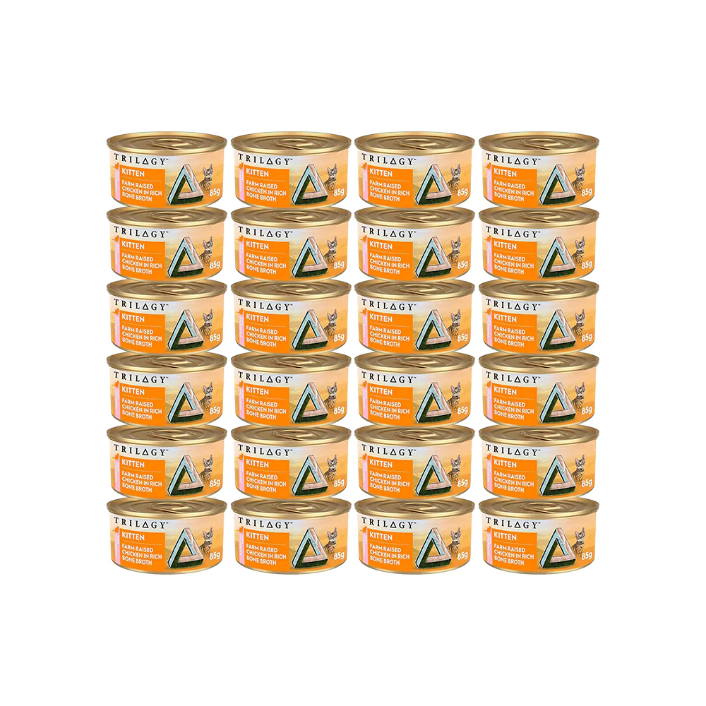 TRILOGY Farm Raised Chicken in Bone Broth Kitten Canned Cat Food - Image 8