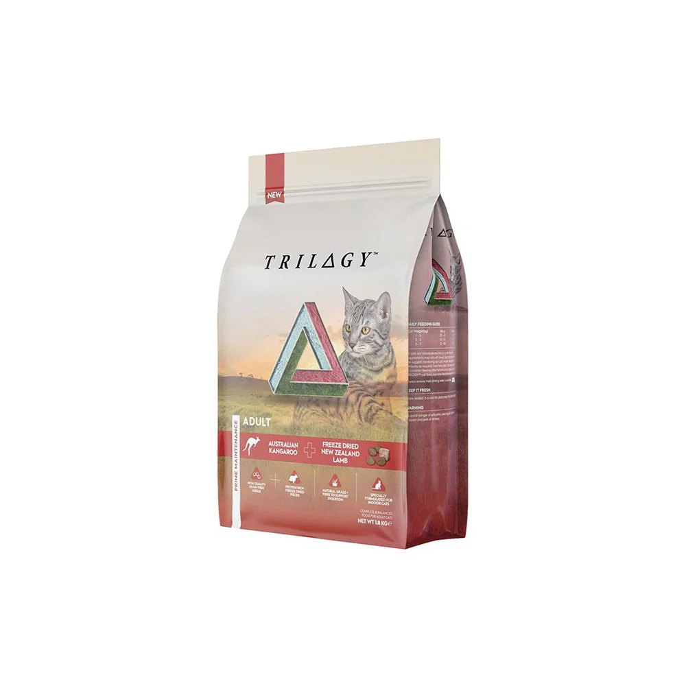 TRILOGY Australian Kangaroo & Freeze Dried Lamb Adult Dry Cat Food 1.8kg - Image 3