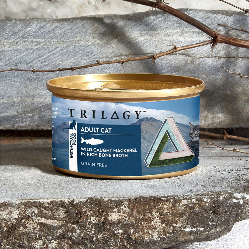TRILOGY Wild Caught Mackerel in Bone Broth Adult Canned Cat Food - Image 3
