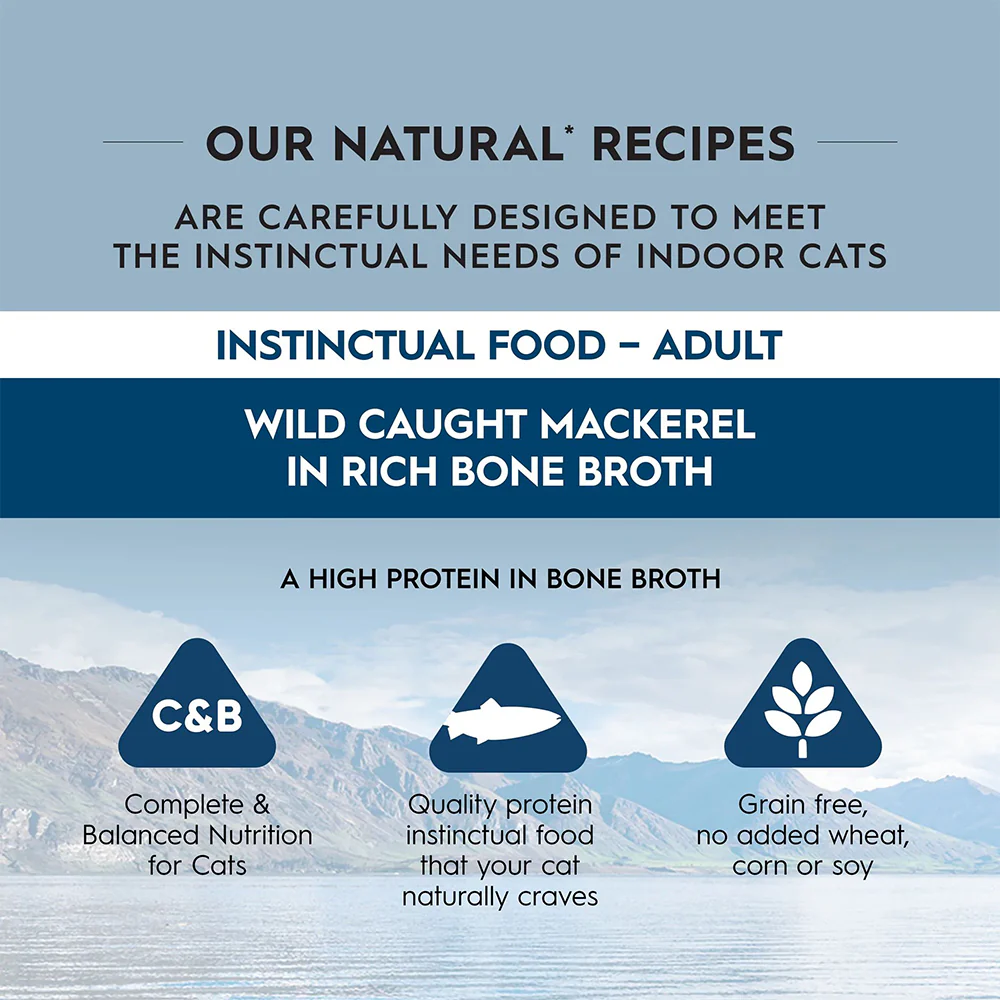 TRILOGY Wild Caught Mackerel in Bone Broth Adult Canned Cat Food - Image 6
