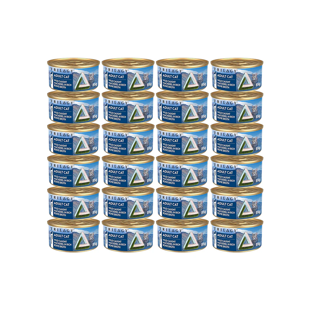 TRILOGY Wild Caught Mackerel in Bone Broth Adult Canned Cat Food - Image 7