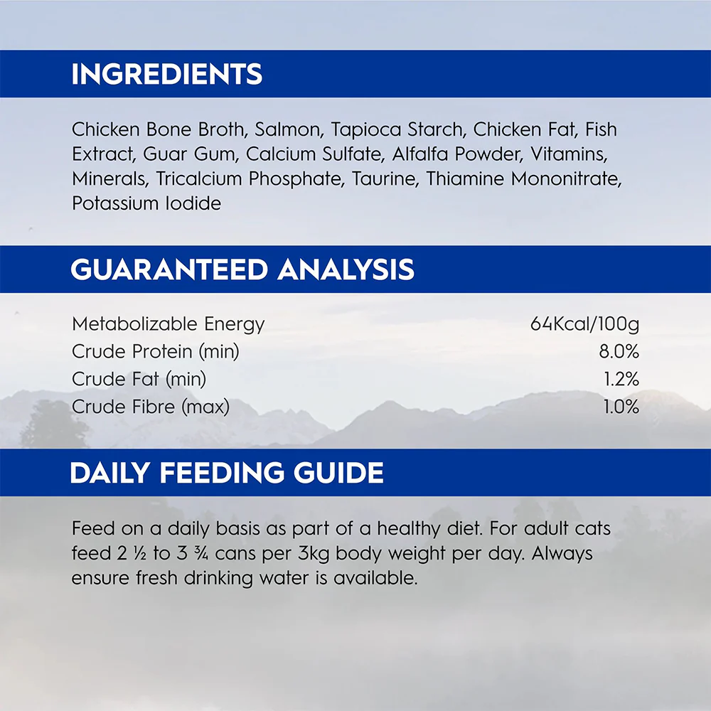 TRILOGY Wild Caught Salmon in Bone Broth Adult Canned Cat Food - Image 4