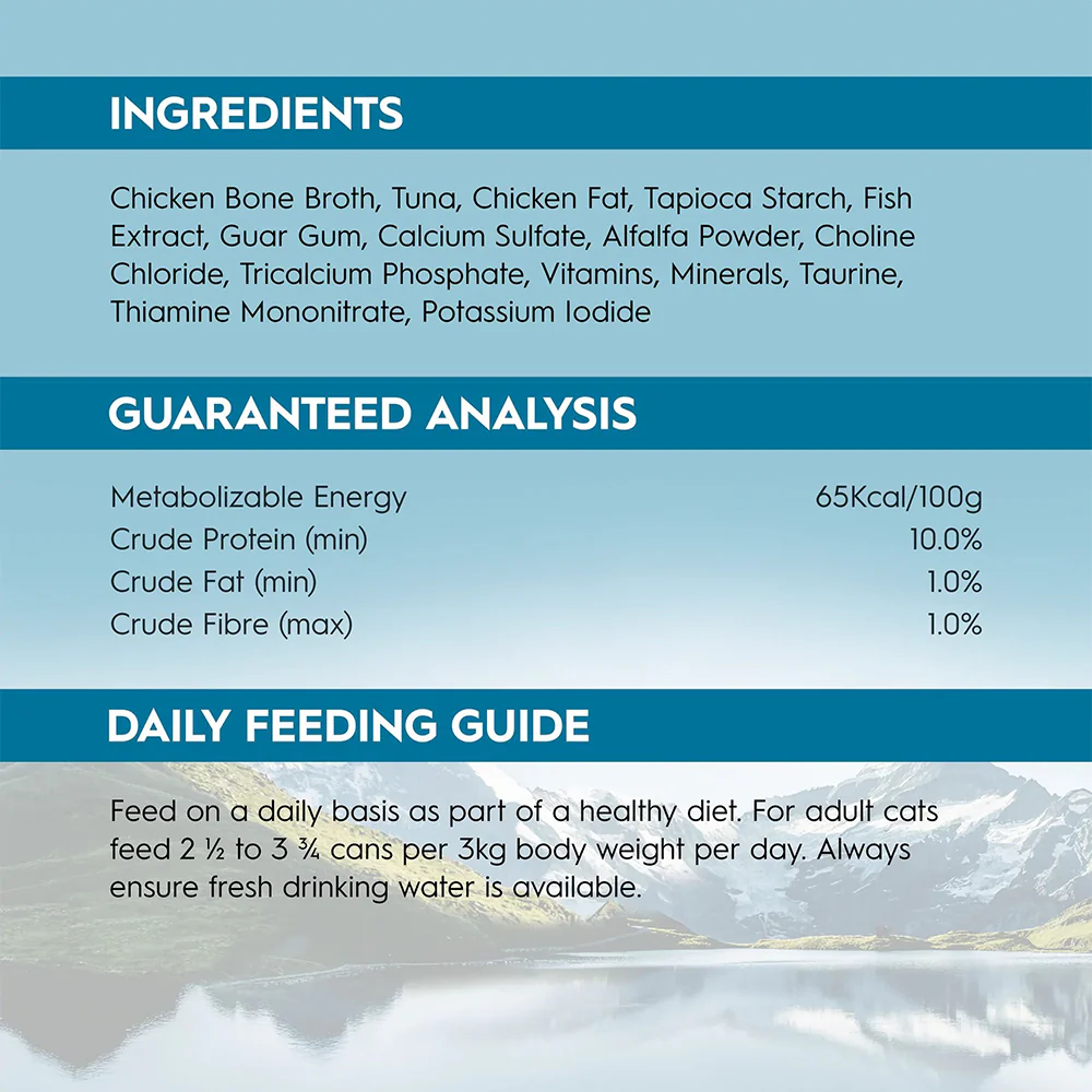 TRILOGY Wild Caught Tuna in Bone Broth Adult Canned Cat Food - Image 6