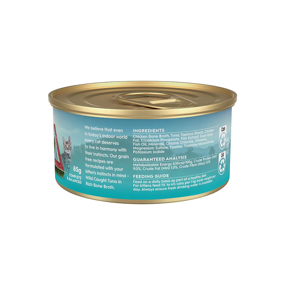 TRILOGY Wild Caught Tuna in Bone Broth Kitten Canned Cat Food - Image 2