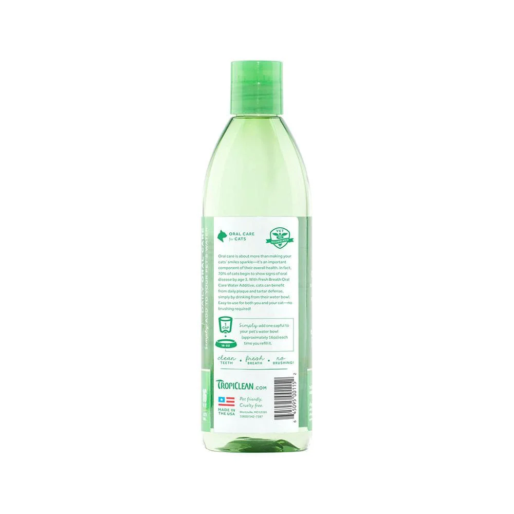 TROPICLEAN Fresh Breath Oral Care Water Additive For Cats 473ml - Image 2
