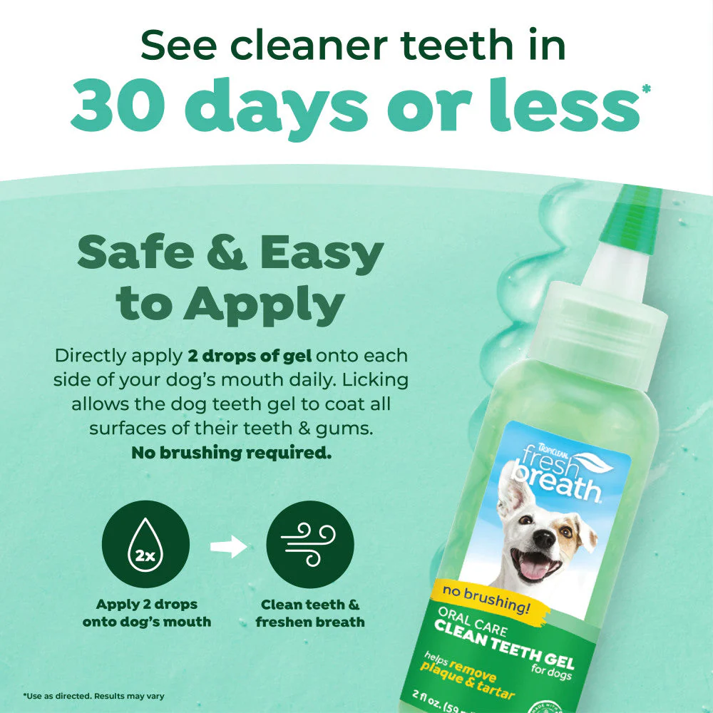 TROPICLEAN Fresh Breath Oral Care Clean Teeth Gel for Dogs 118ml - Image 3