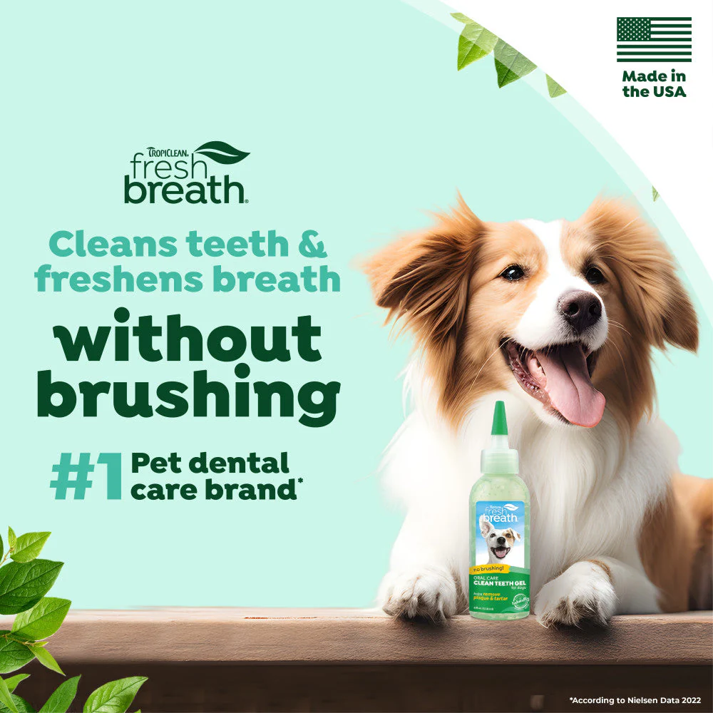 TROPICLEAN Fresh Breath Oral Care Clean Teeth Gel for Dogs 118ml - Image 5