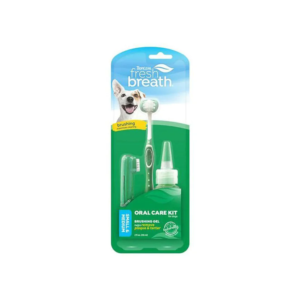TROPICLEAN Fresh Breath Oral Care Kit For Small Dogs