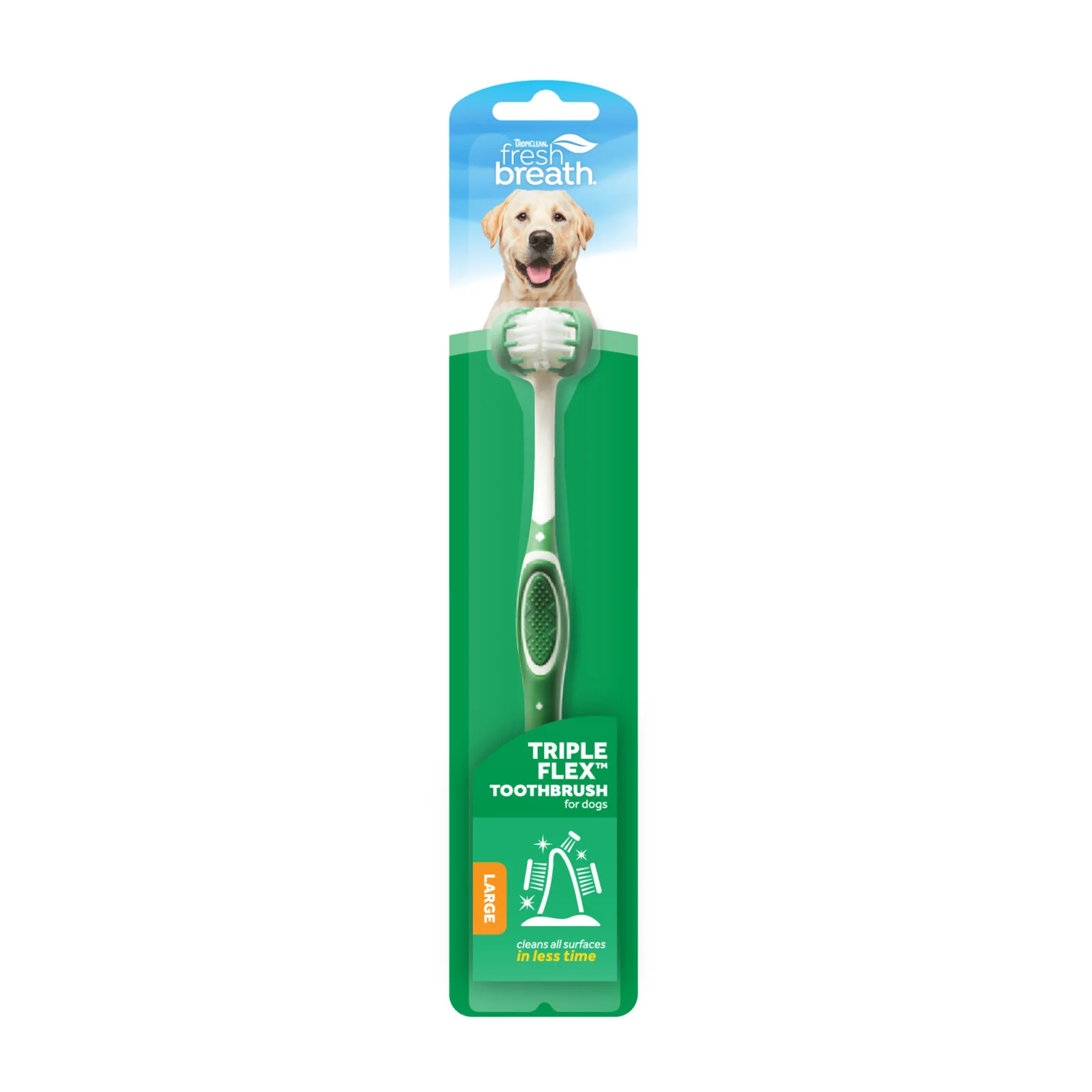 TROPICLEAN Fresh Breath TripleFlex Toothbrush For Dogs - Image 2