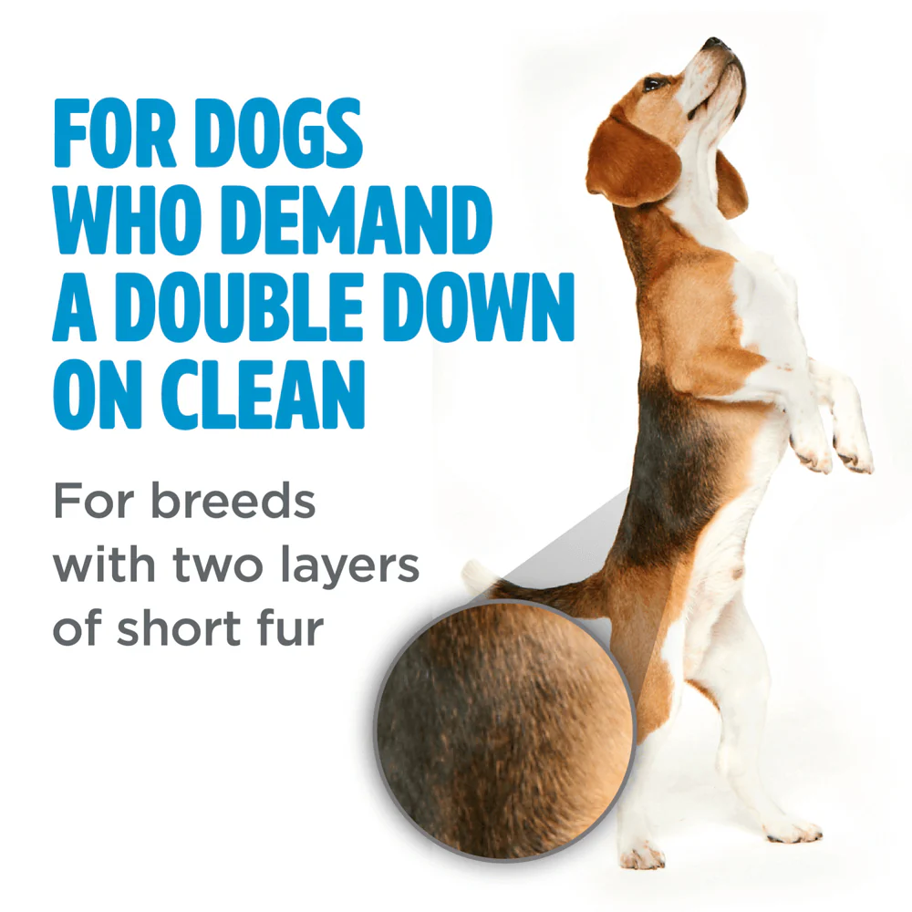 TROPICLEAN Perfect Fur Short Double Coat Dog Shampoo 473ml - Image 2