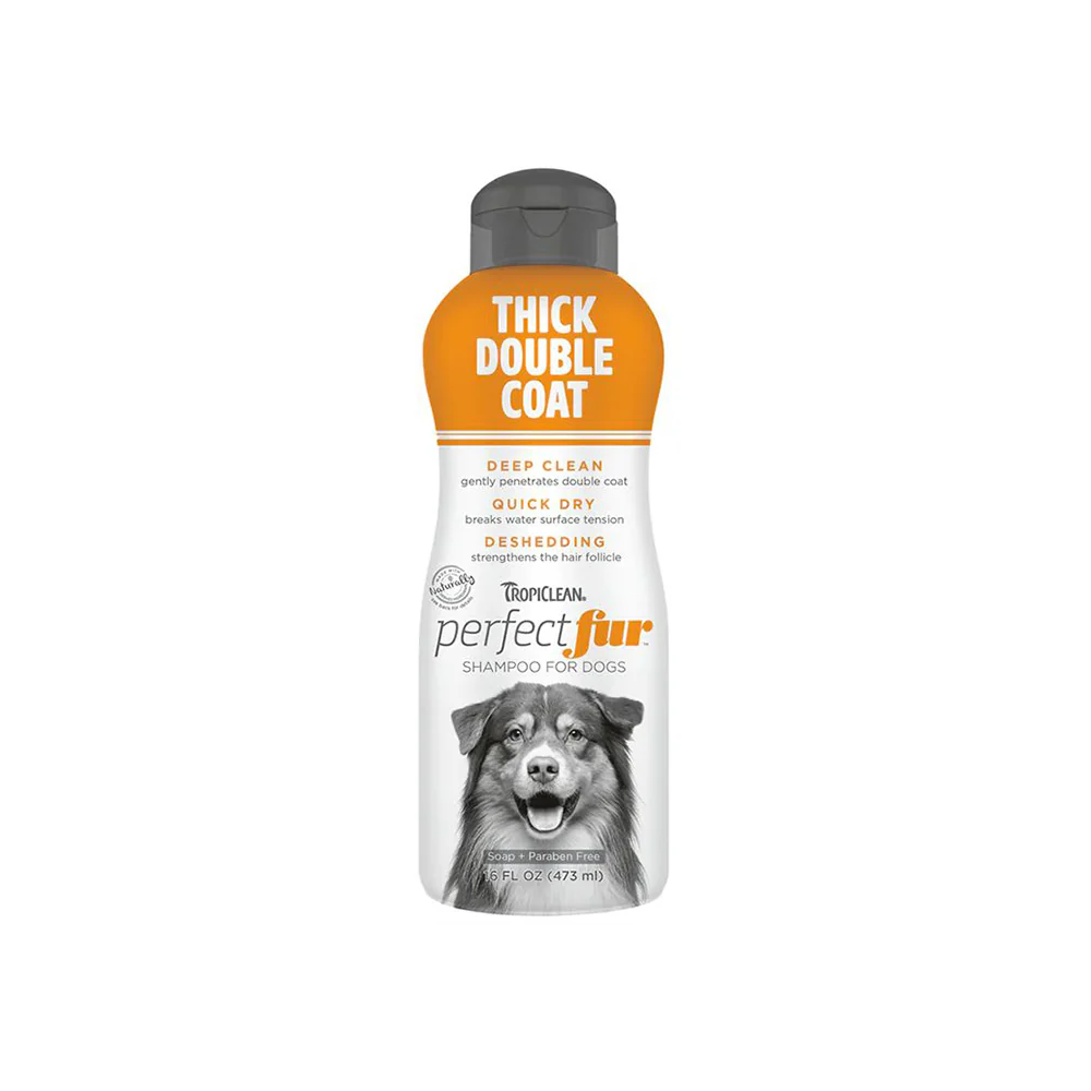 TROPICLEAN Perfect Fur Thick Double Coat Shampoo for Dogs 473ml