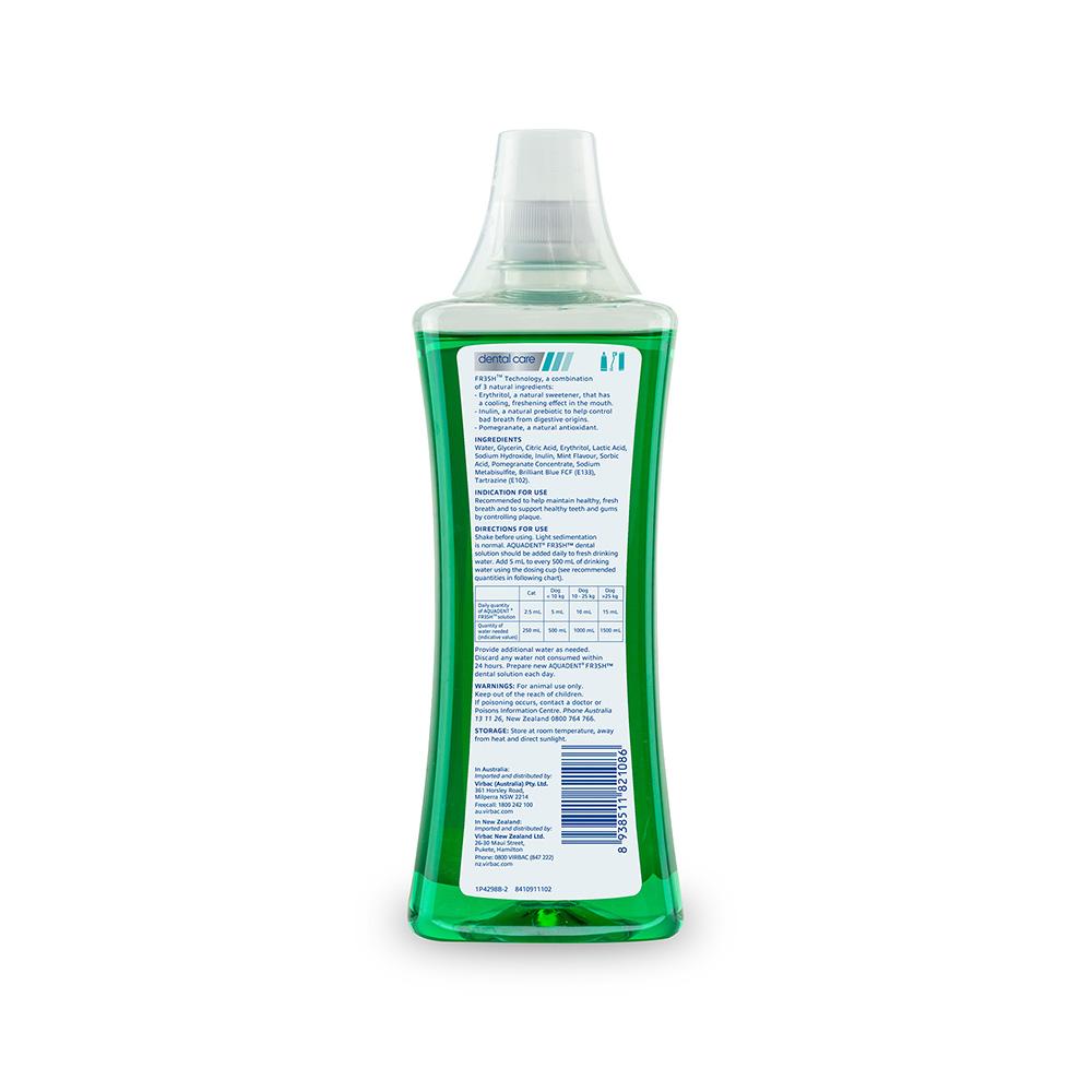 VIRBAC Aquadent Fresh Dental Health Water Additive For Dogs & Cats - Image 2