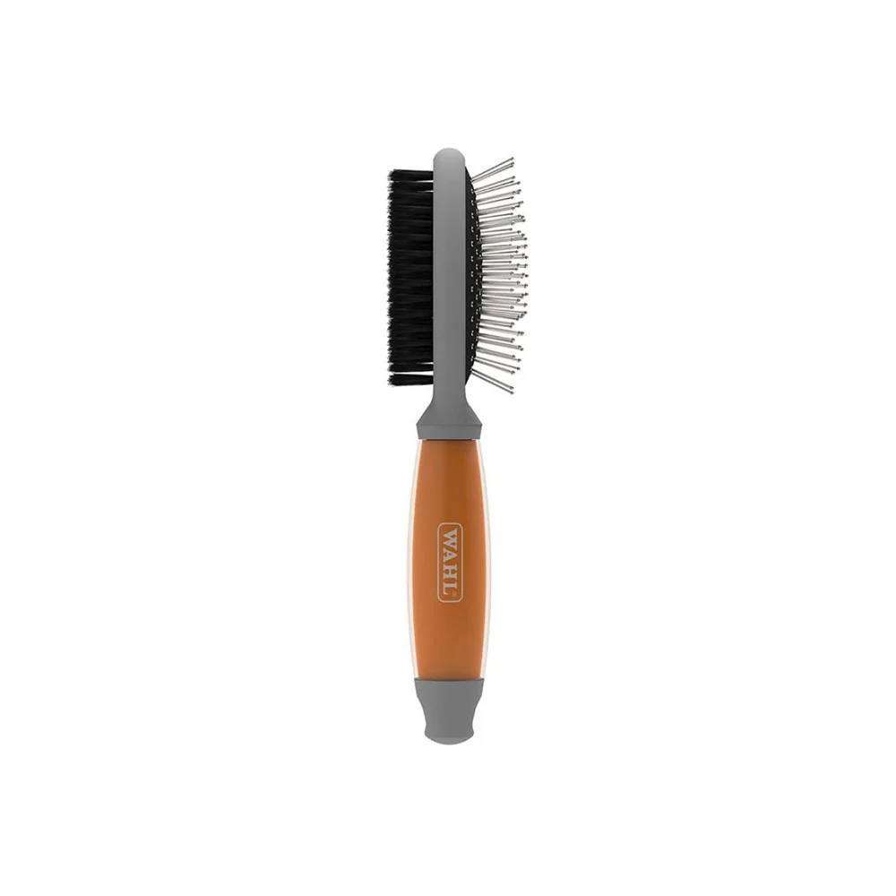 WAHL Orange/White Double Sided Pin Bristle Dog Brush - Image 3