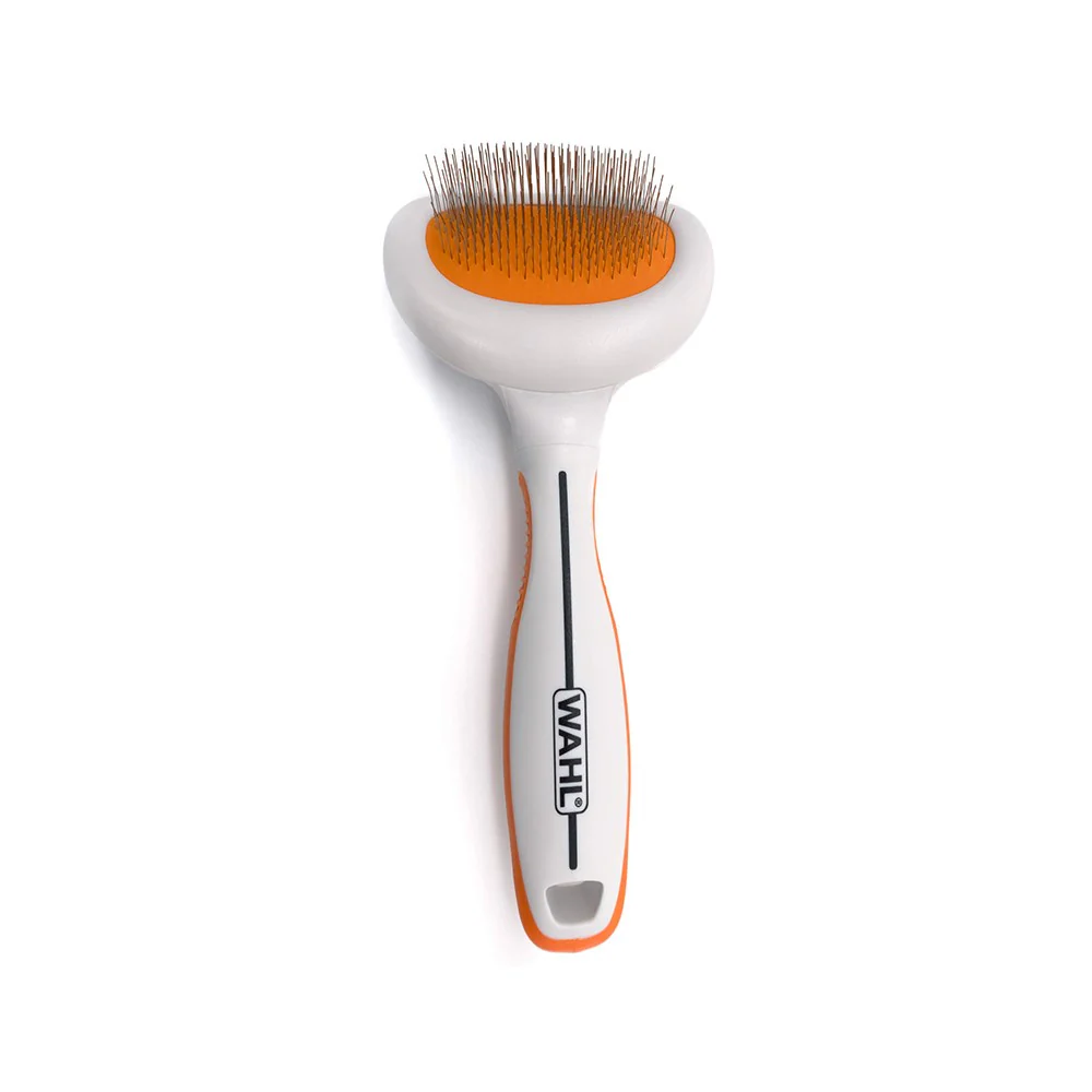 WAHL Orange/White Metal Slicker Brush - Image 5