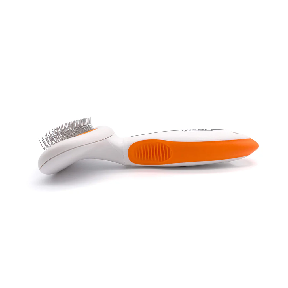 WAHL Orange/White Metal Slicker Brush - Image 6