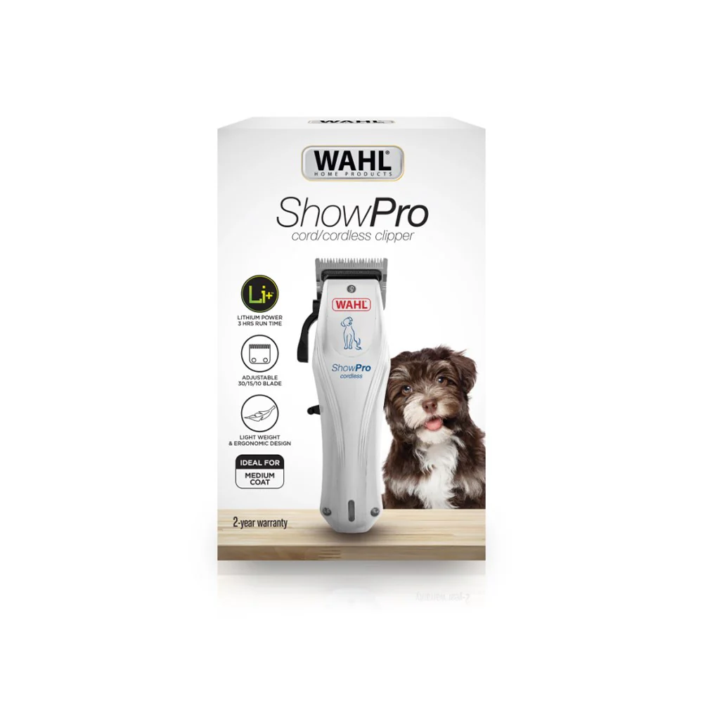 WAHL Show Pro Animal Cordless Lithium Powered Clipper Kit Cord/Cordless