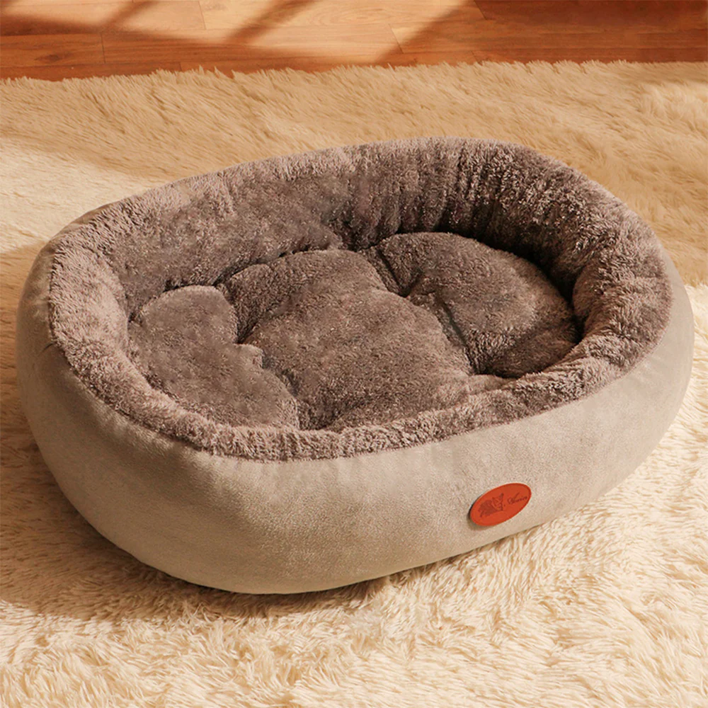Warm Pet Bed Thick Oval Cozy Cushion - Image 4