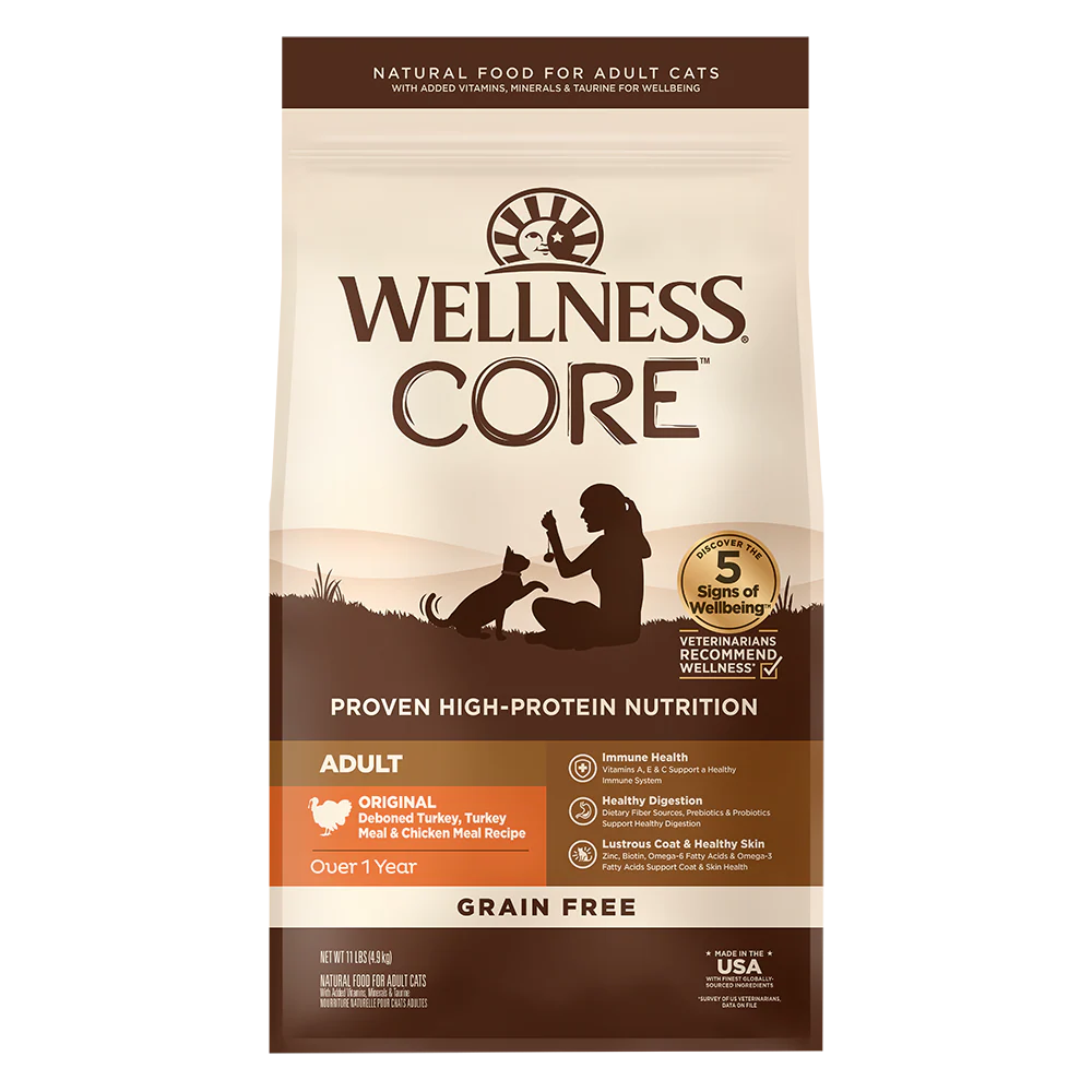 WELLNESS Core Grain Free Original Chicken & Turkey Dry Cat Food 2.27kg