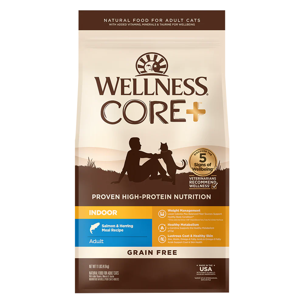 WELLNESS Core Grain Free Salmon & Herring Indoor Dry Cat Food 2.27kg