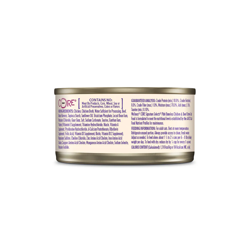 WELLNESS Core Signature Selects Chicken & Beef Wet Cat Food - Image 6