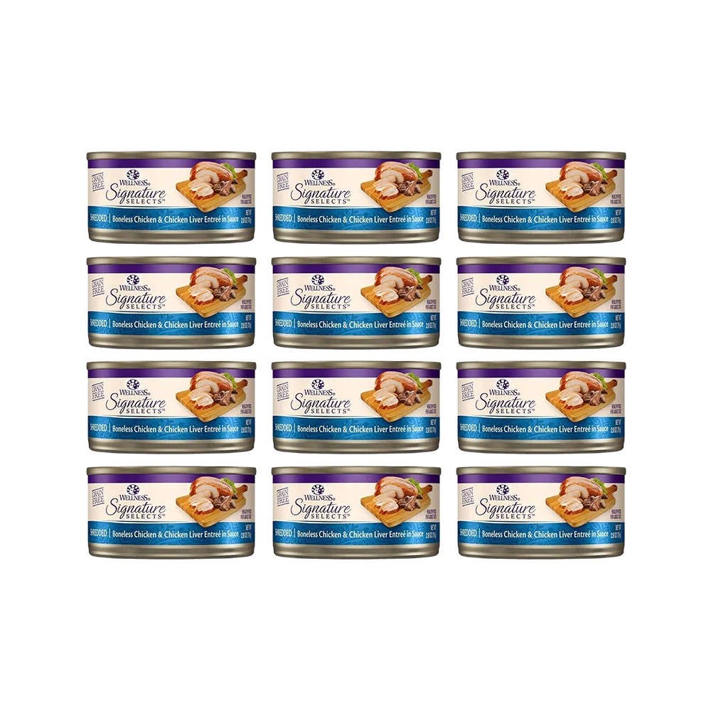 WELLNESS Core Signature Selects Chicken & Chicken Liver Wet Cat Food - Image 2