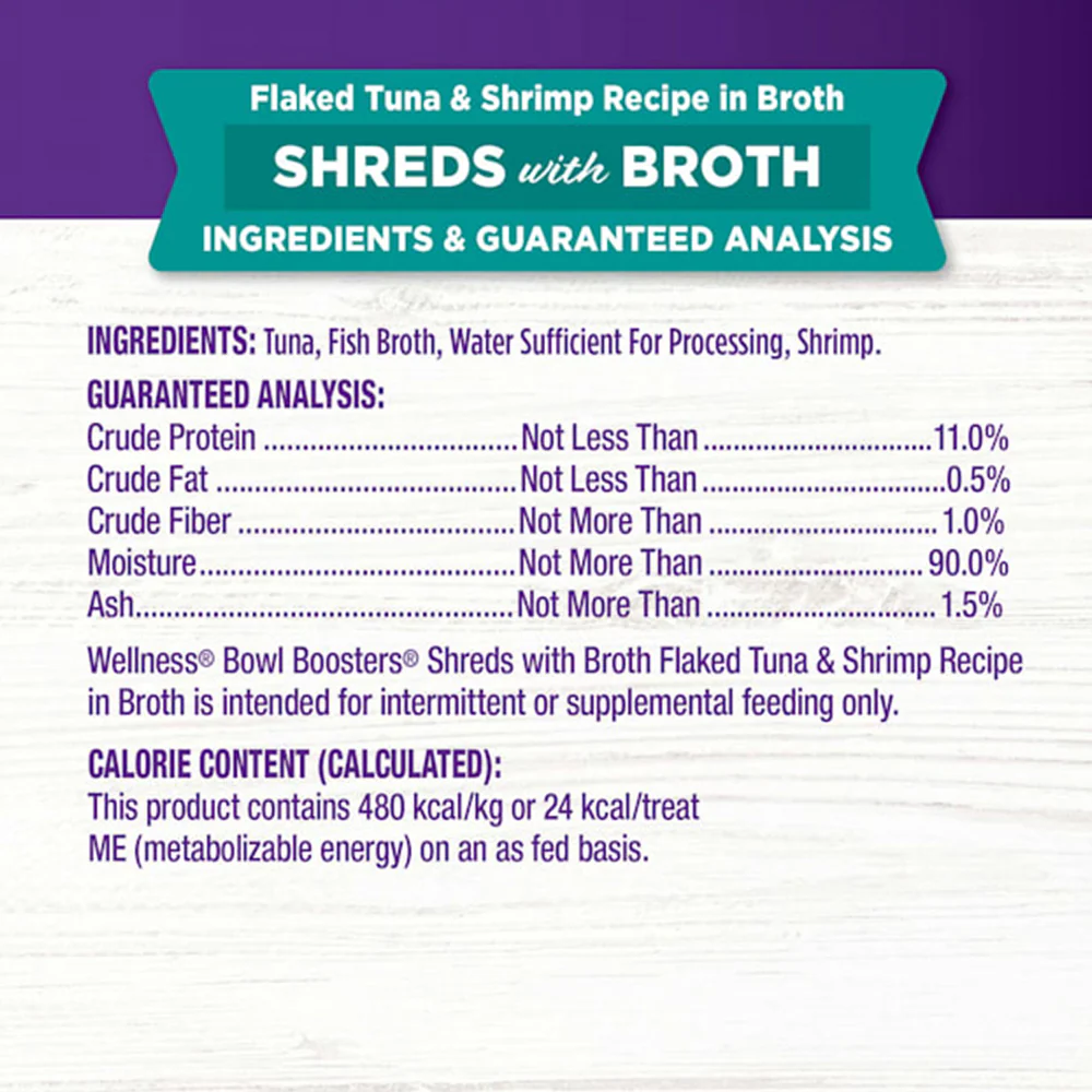 WELLNESS Core Simply Shreds Flaked Tuna & Shrimp Wet Cat Food 50g - Image 7