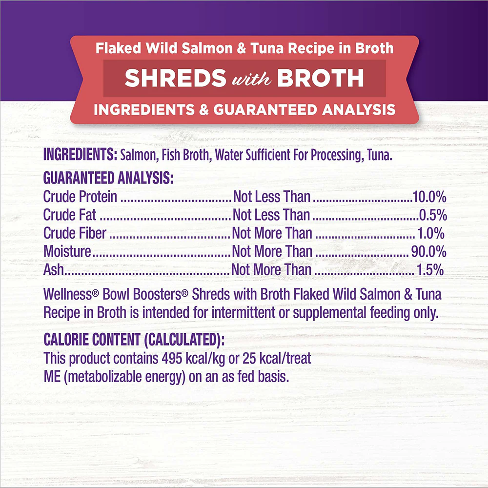 WELLNESS Core Simply Shreds Flaked Wild Salmon & Tuna Wet Cat Food - Image 3