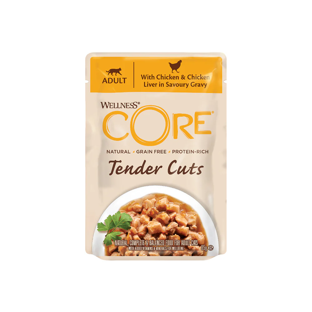 WELLNESS Core Tender Cuts Chicken Selection Multipack Wet Cat Food 85g x 6 - Image 3