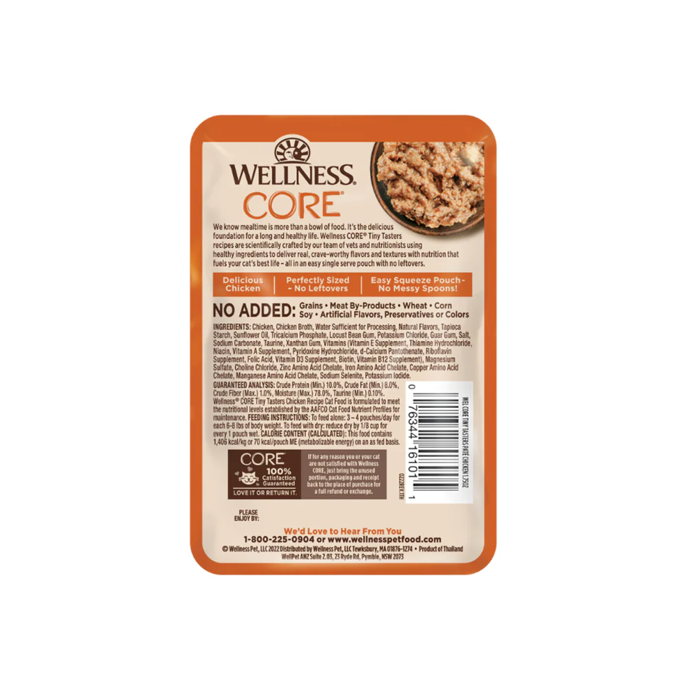 WELLNESS Core Tiny Tasters Smooth Pate Chicken Wet Cat Food - Image 7