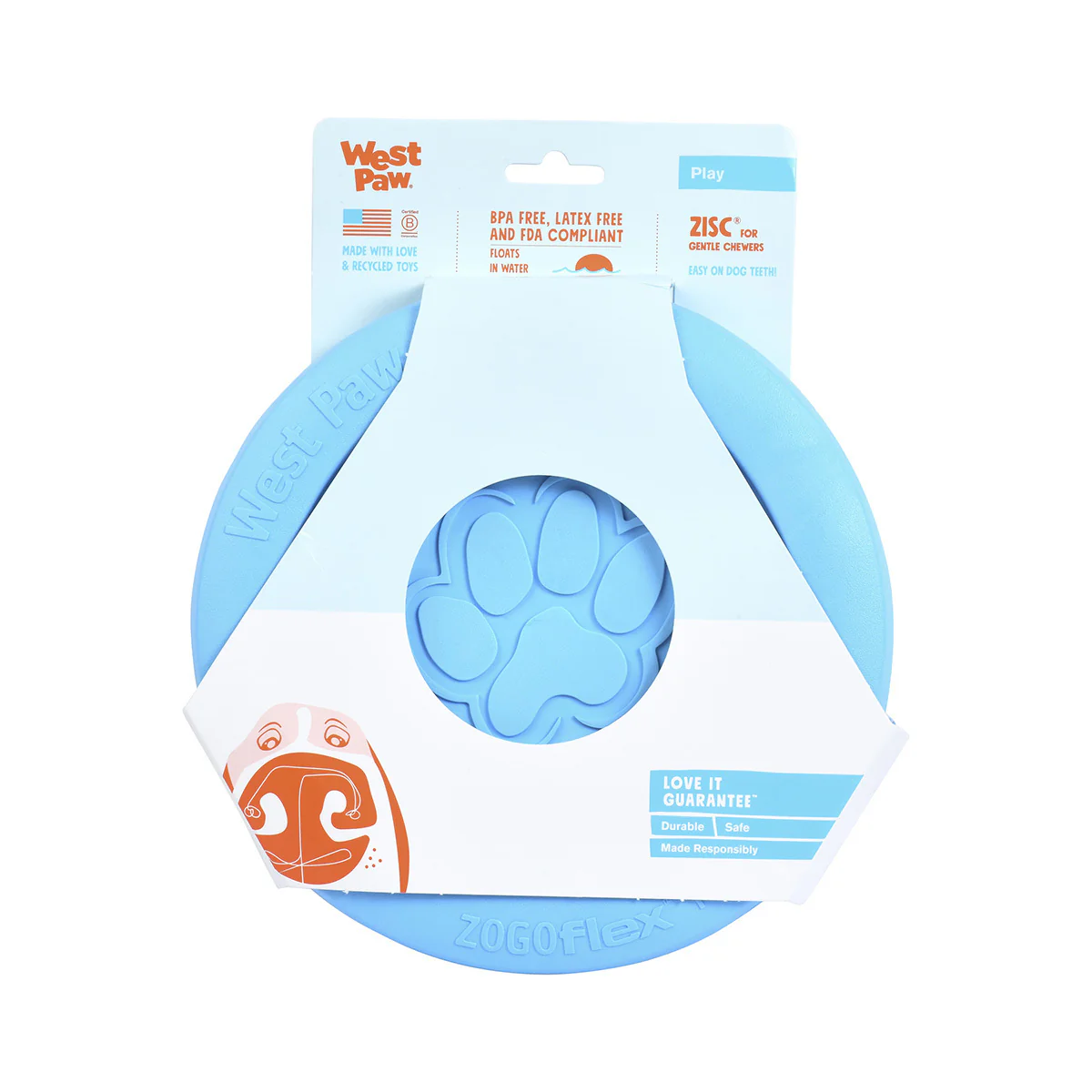 WEST PAW Zisc Flying Fetch Toy