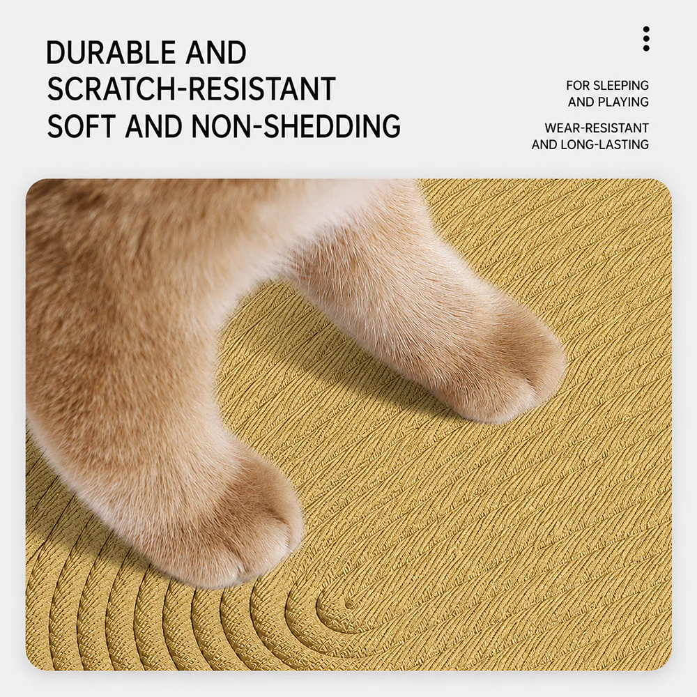 Wicker Cat Bed | Breathable All-Season with Cushion — Capybara Design - Image 6