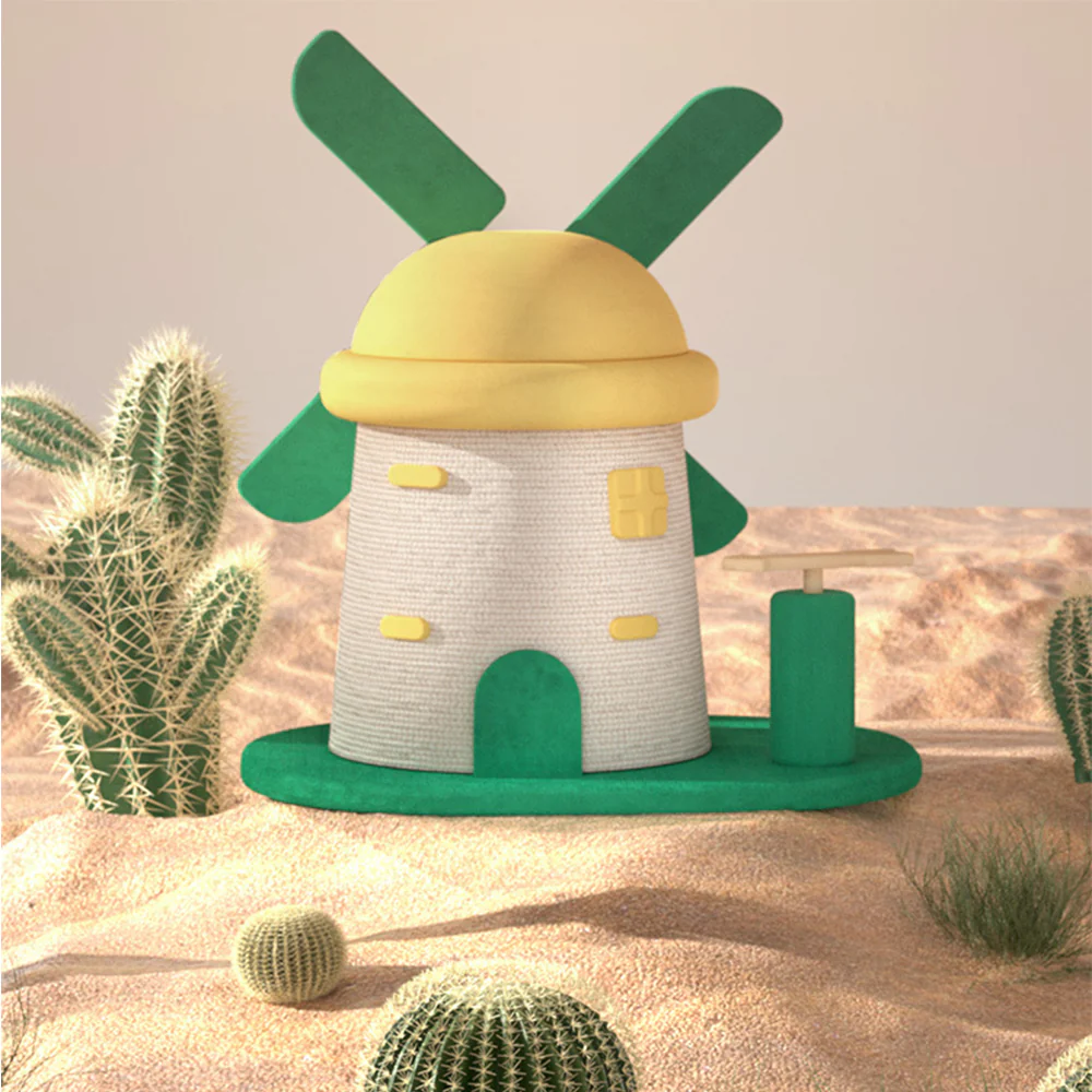 Windmill Sisal Cat Scratching Post - Image 5