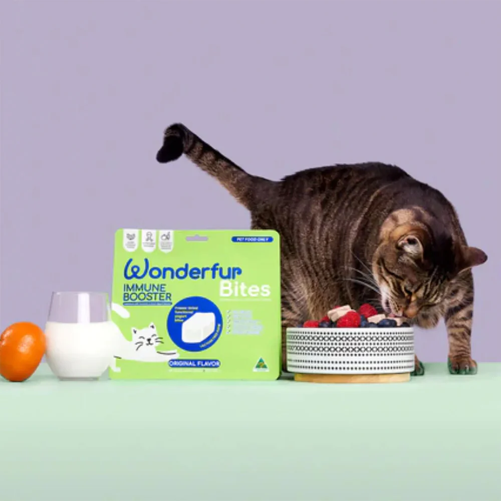 WONDERFUR Bites Immune Booster Yogurt Freeze Dried Cat Treats 50g - Image 2