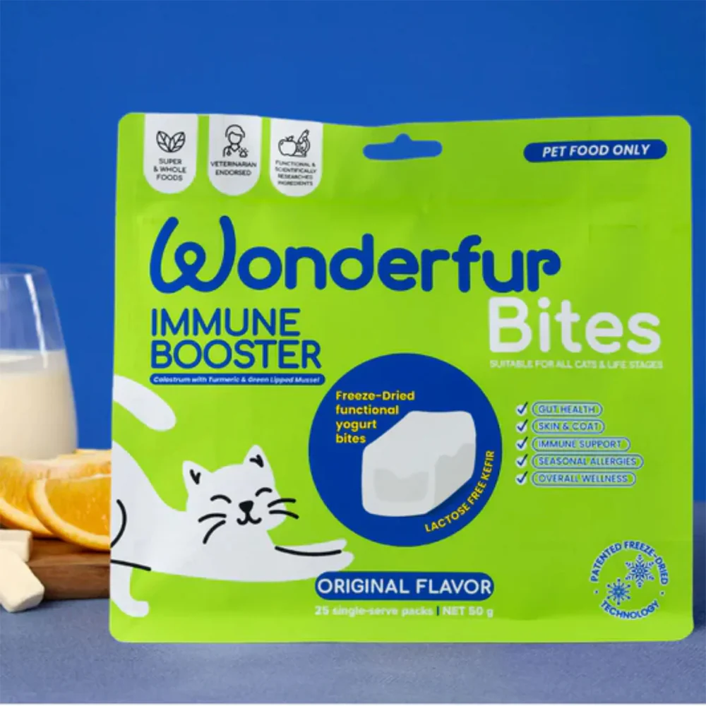 WONDERFUR Bites Immune Booster Yogurt Freeze Dried Cat Treats 50g - Image 7