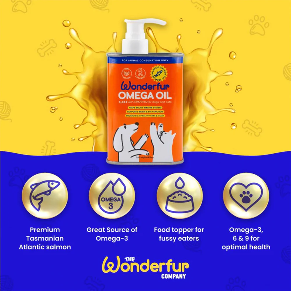 WONDERFUR Omega Oil For Cats & Dogs 250ml - Image 3