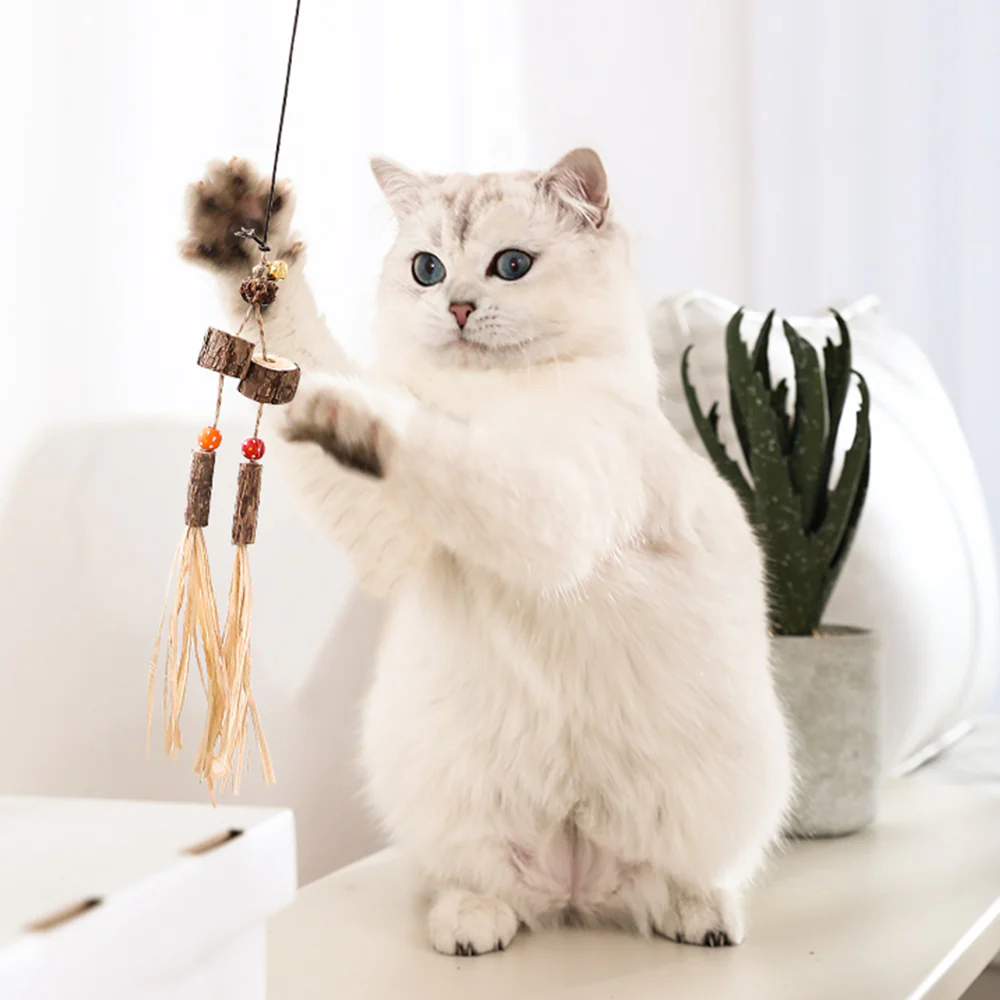 Wooden Catnip Stick Cat Teaser - Image 5