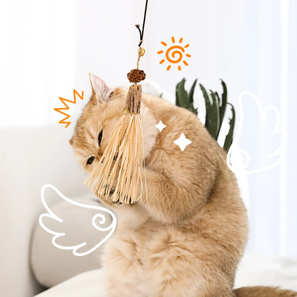 Wooden Catnip Stick Cat Teaser - Image 6