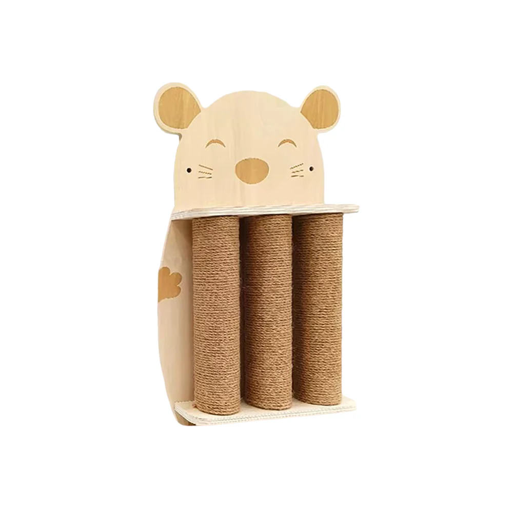 Wooden Sisal Cat Scratching Post – Durable, Wall-Friendly Design - Image 5