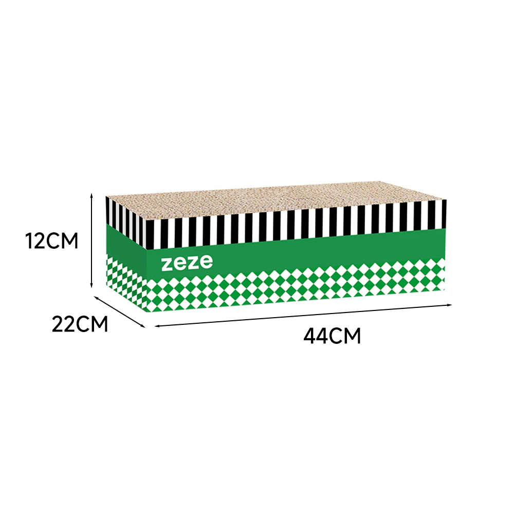 ZEZE 3-in-1 Cat Scratcher – Large Corrugated Cardboard - Image 2