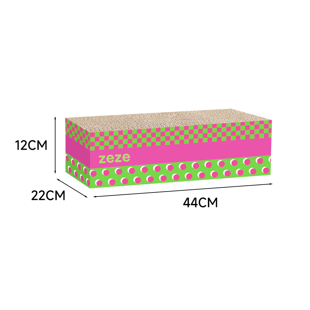 ZEZE 3-in-1 Cat Scratcher – Large Corrugated Cardboard - Image 3