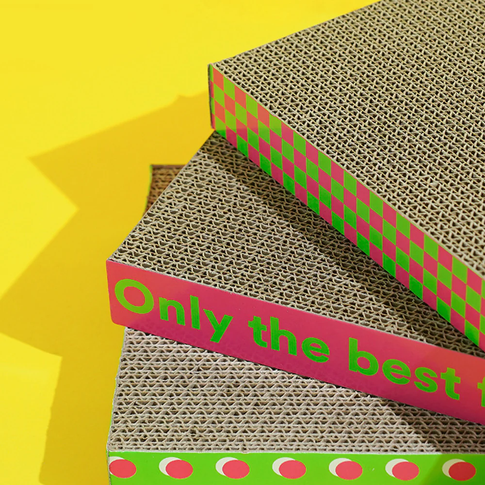 ZEZE 3-in-1 Cat Scratcher – Large Corrugated Cardboard - Image 6