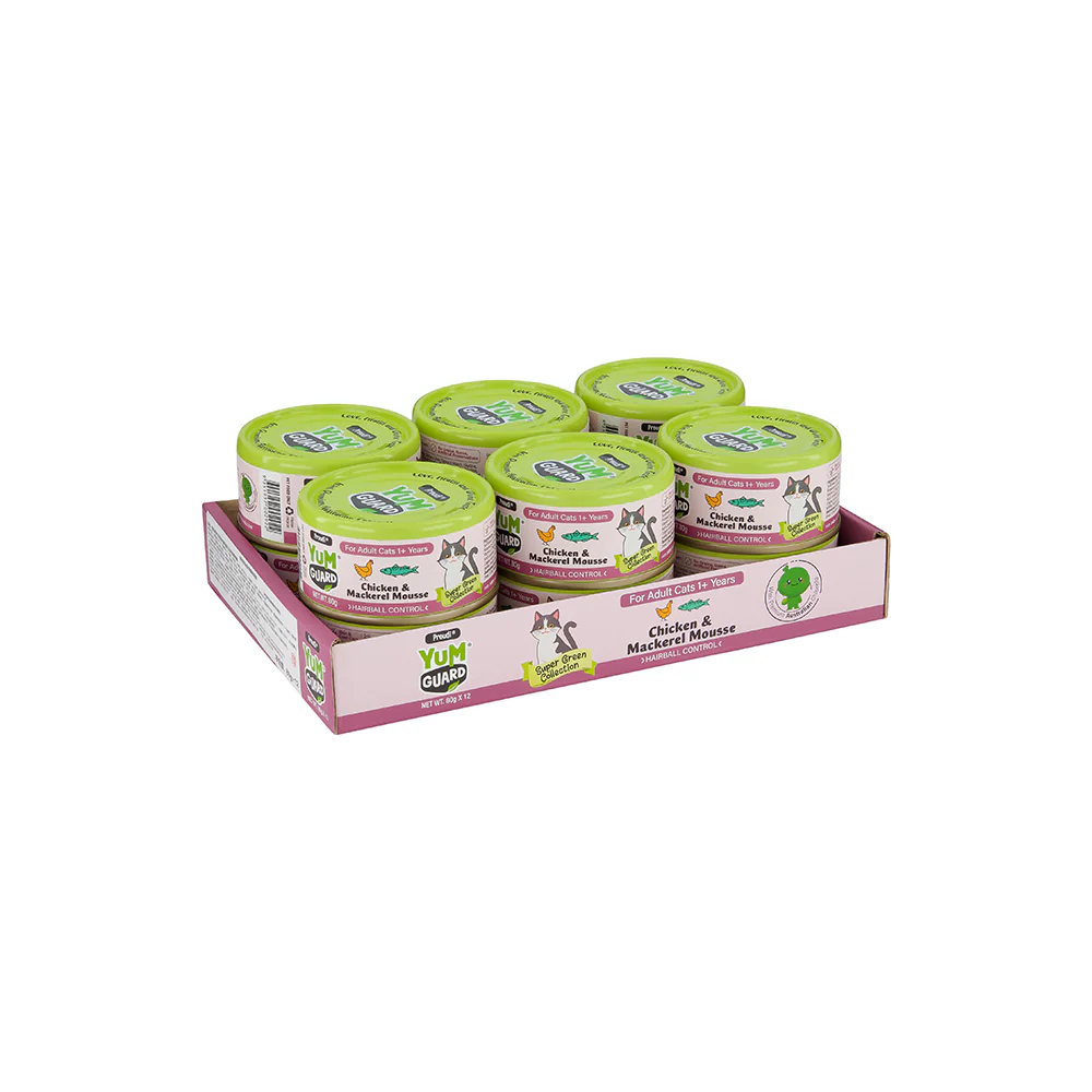YUMGUARD Hairball Control Chicken & Mackerel Mousse Adult Wet Cat Food - Image 2