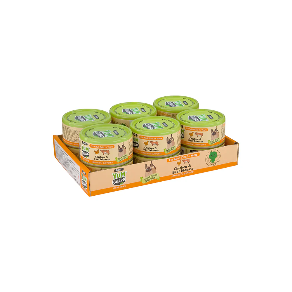 YUMGUARD Immunity Support Chicken & Beef Mousse Adult Wet Cat Food - Image 2