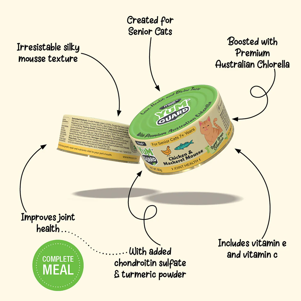YUMGUARD Joint Health Chicken & Mackerel Mousse Senior 7+ Wet Cat Food - Image 4