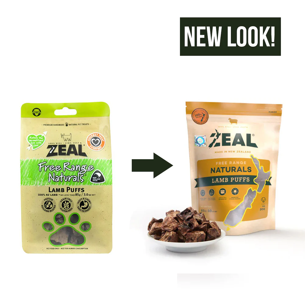 ZEAL Lamb Puffs Natural Pet Treats 85g - Image 2