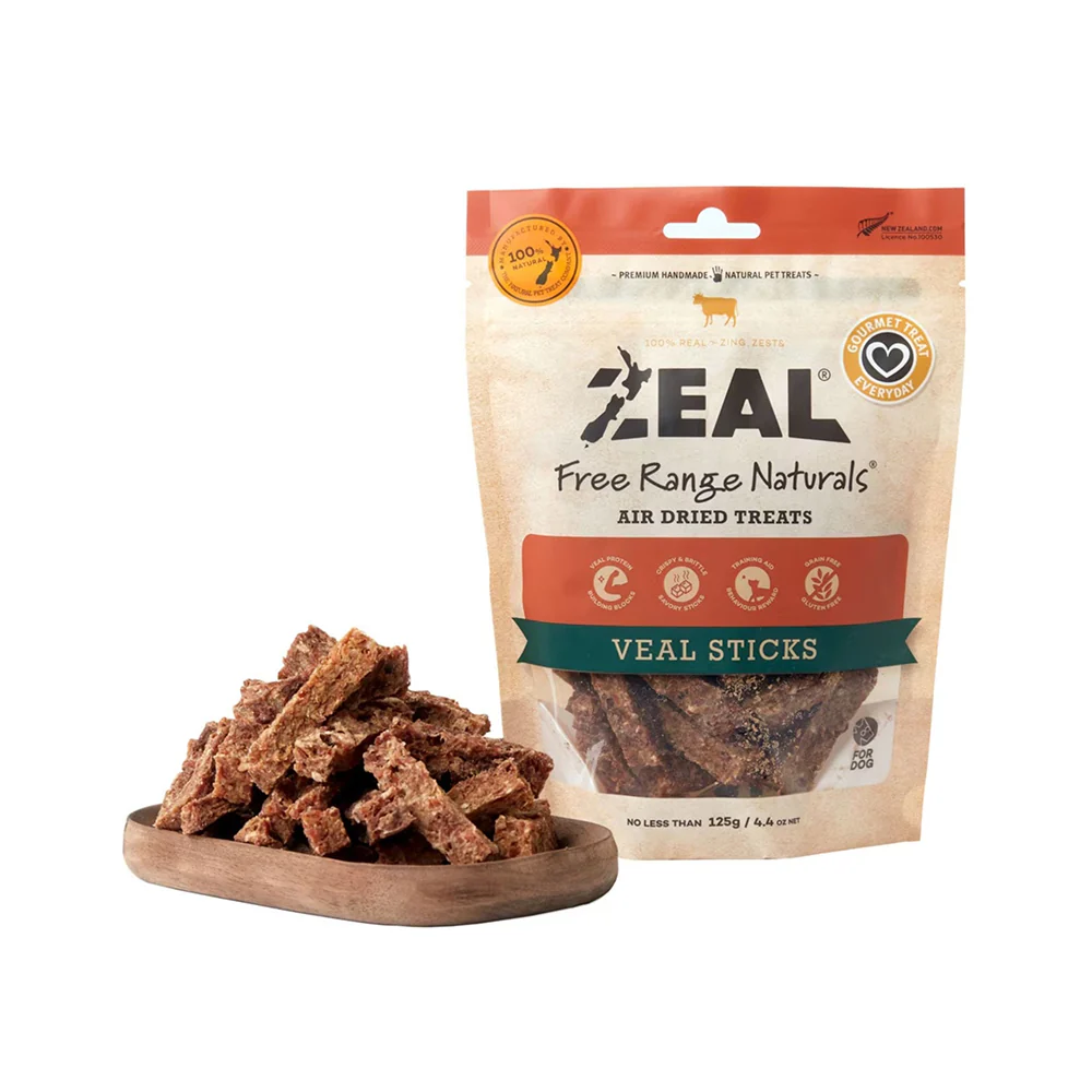 ZEAL Veal Sticks Air Dried Pet Treats 125g - Image 3