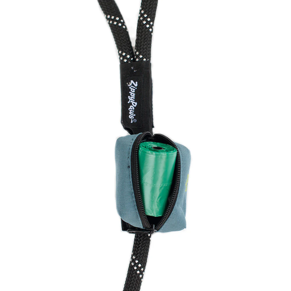 ZIPPY PAWS Green Adventure Leash Dog Poop Bag Dispenser + Waste Roll - Image 2