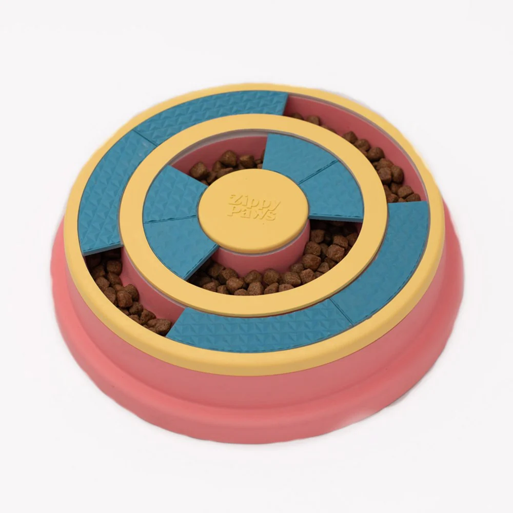 ZIPPY PAWS SmartyPaws Wagging Wheel Puzzler Feeder Interactive Dog Toy - Image 2